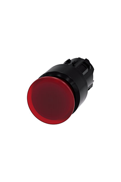 Siemens Buton ciupercă iluminat 22mm plastic roșu 30mm fără revenire automată...