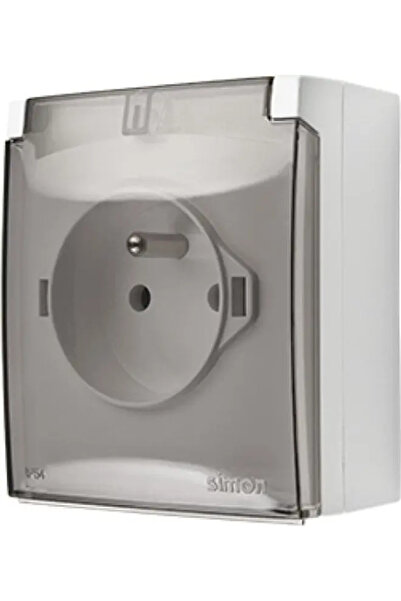 Kontakt-Simon Simon Aquaclick Socket IP44, unic cu împământare, conectori rap...