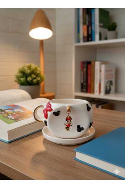 Ceresshop Handmade Red Minnie Charmli Mug
