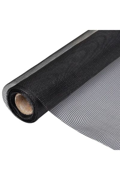 vidaxl Plasă metalică, neagră, 100 x 1000 cm, fibră de sticlă