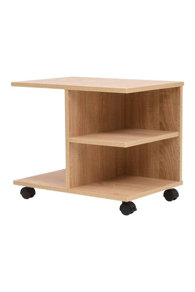 vidaxl Raft rulant, 50 x 35 x 42 cm, stejar