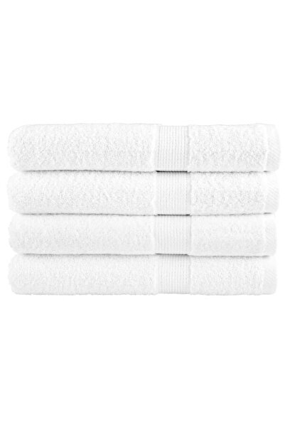 vidaxl Prosoape Premium, SOLUND 4 bucăți albe 100 x 200 cm 600 gsm