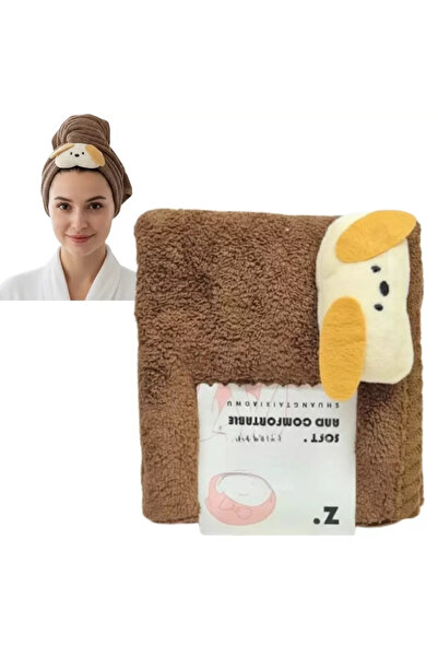 Generic Womens Anti Frizz Cute Micro Fibre Hair Drying Towel Wrap With Button...