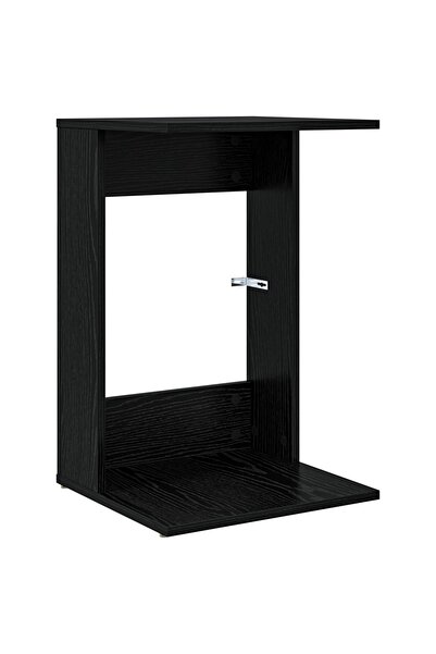 vidaxl Masă laterală Stejar Negru 40 x 38 x 62,5 cm Lemn compozit