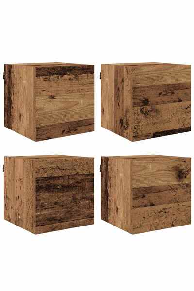 vidaxl Cabinet TV Lemn vechi 30,5 x 30 x 30 cm Lemn compozit