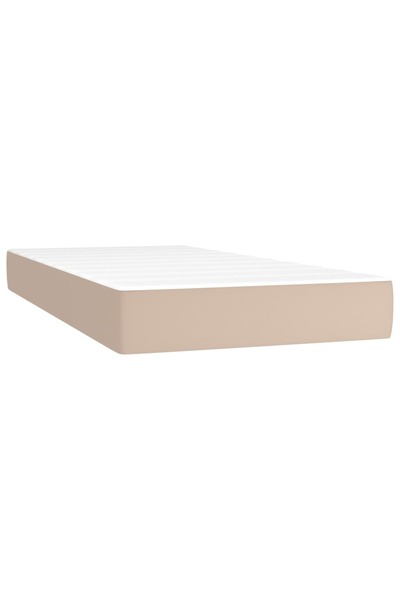vidaxl Saltea cu arcuri buzunar, fermitate medie, cappuccino, 90x200x20 cm, p...