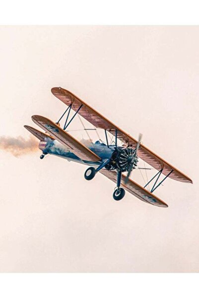 Zoot Old Airplane Wall Art Framed Canvas Painting Multicolour 50x40cm