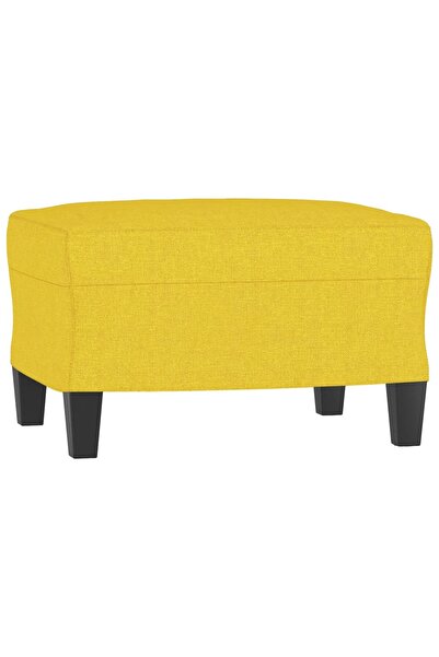 vidaxl Taburet, galben deschis, 60x50x41 cm, material textil