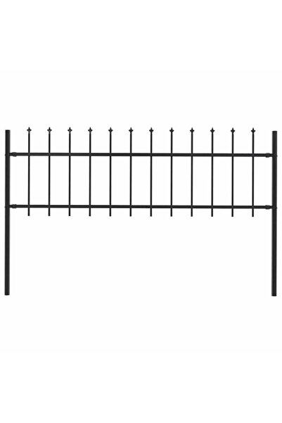 vidaxl Gard de grădină Woerden cu vârf ascuțit din oțel, 181 x 60 cm, Negru
