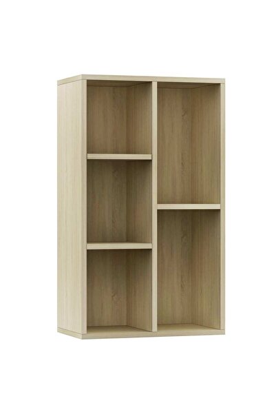 vidaxl Bibliotecă/Dulap, stejar sonoma, 50x25x80 cm, lemn prelucrat