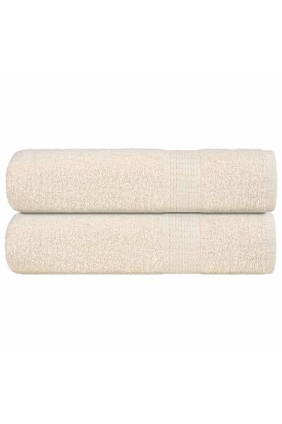 vidaxl Prosoape de duș, FROGN, 2 buc., crem, 70 x 140 cm, 360 g/m²