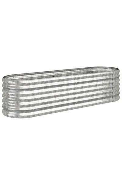 vidaxl Strat de grădină înălțat 152 x 40 x 36 cm Oțel galvanizat