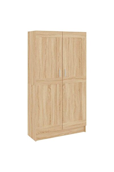 vidaxl Bibliotecă, stejar Sonoma, 82,5x30,5x150 cm, lemn prelucrat