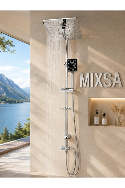 MİXSA Premium Labirent Robot Duş Seti Özel Seri Lüx Tepe Yağmurlama Duş Seti