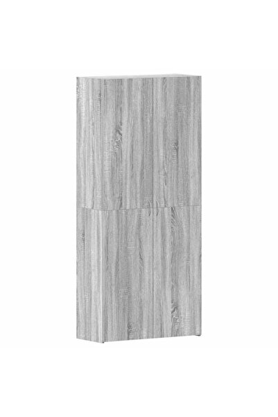 vidaxl Pantofar gri 80 x 35,5 x 180 cm Lemn compozit