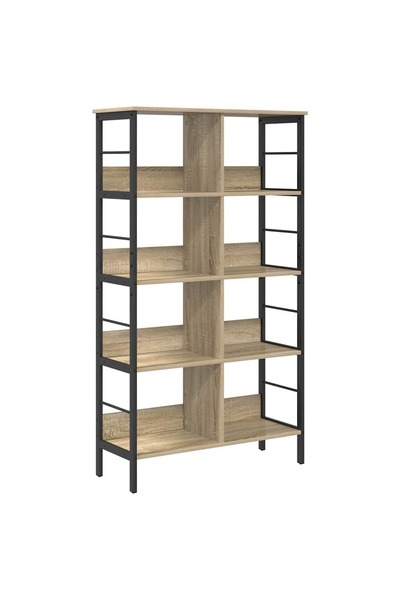 vidaxl Raft pentru cărți Stejar Sonoma 82 x 32 x 144,5 cm