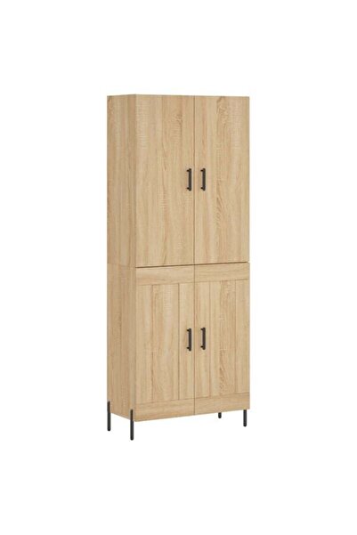 vidaxl Dulap înalt, stejar Sonoma, 69,5 x 34 x 180 cm, lemn prelucrat