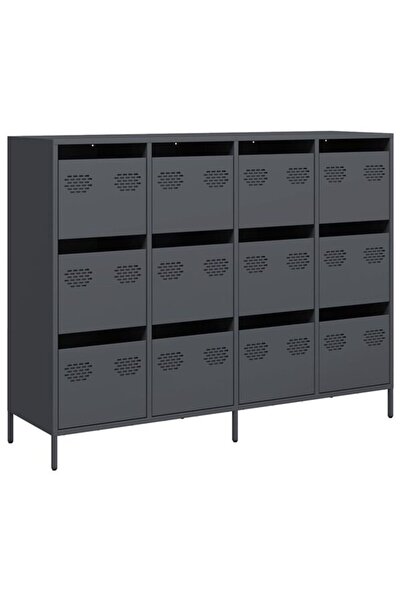 vidaxl Dulap, antracit, 135 x 39 x 103.5 cm, oțel laminat la rece