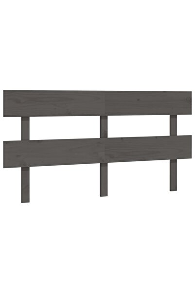 vidaxl Tăblie de pat, gri, 154x3x81 cm, lemn masiv de pin