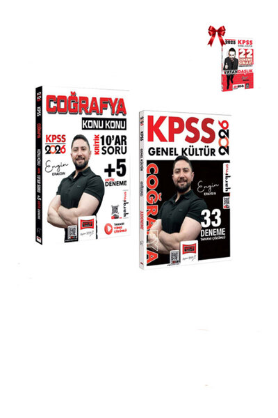 Yargı Yayınları 2026 KPSS Coğrafya Konu Konu Kritik 10ar Soru +5 Kritik Denem...