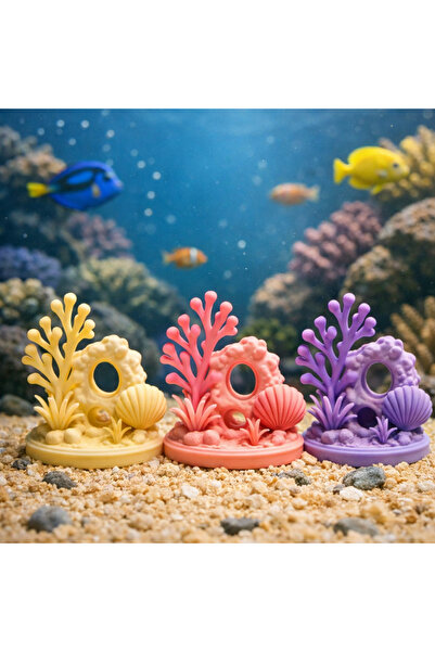 Akvaryum Mini Mercan Dekoru • Küçük Boydur • Karma Renkler ( 5 CM )