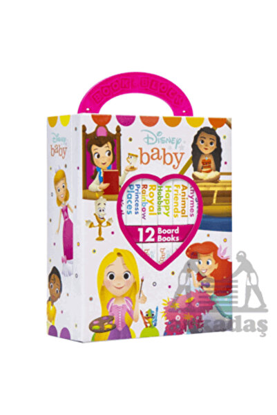 pi kids Disney Baby: My First Library Board Book Block 12 Book Set- Princess ...