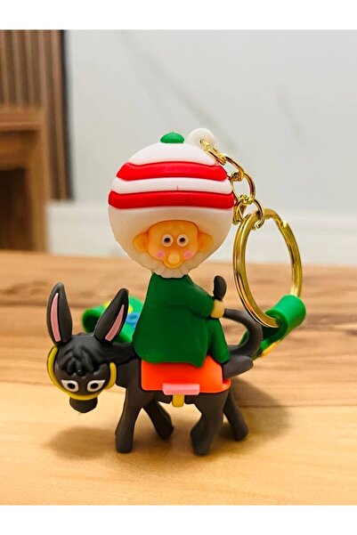 mykhediyevesanatatölyesi Nasreddin Hoca Figured Keychain & Bag Ornament (Unbr...