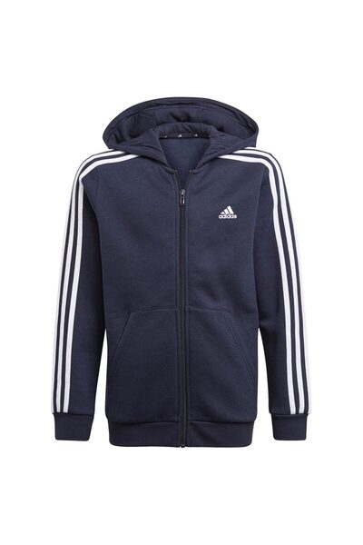 adidas Hanorac cu fermoar integral Kids3-Stripes 116