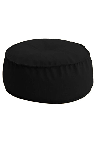In House Round Decorative Linen Bean Bag - 90x40 cm