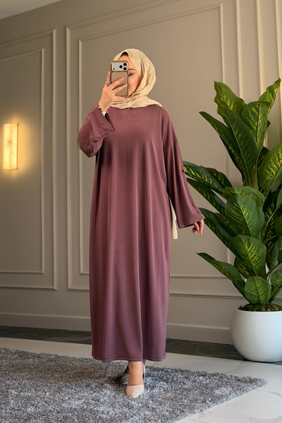 Suede Style 5991 - Stylish Comfortable Vanizeli Single Jersey Modal Dress