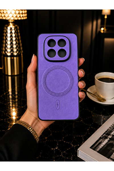 TechTrove Redmi Note 15 Pro 5G Uyumlu MagSafe Destekli Lüks Deri Görünümlü Ka...