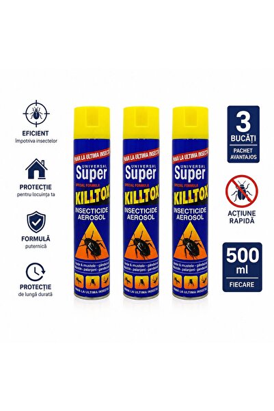 KİLLTOX Pachet Economic 3 x Spray Insecticid