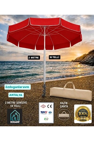 dogant özdoğanlar avm Red Plaj Deniz Şemsiyesi ( Tse Ce Serifikalı )