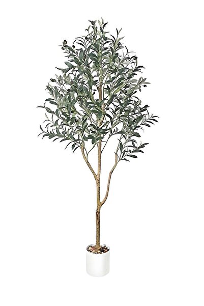 ZVEZVIA Large Artificial Olive Tree, Lifelike Simulated Potted Plant for Home...
