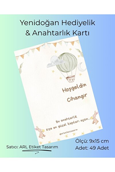 arl etiket tasarım dijital baskı merkezi Yenidoğan Hediyelik ve Anahtarlık Ka...