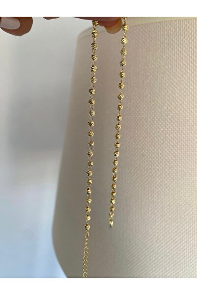 Bade Jewelry Fd Gold Dorika Model Anti-Tarnish Steel Stylish Anklet