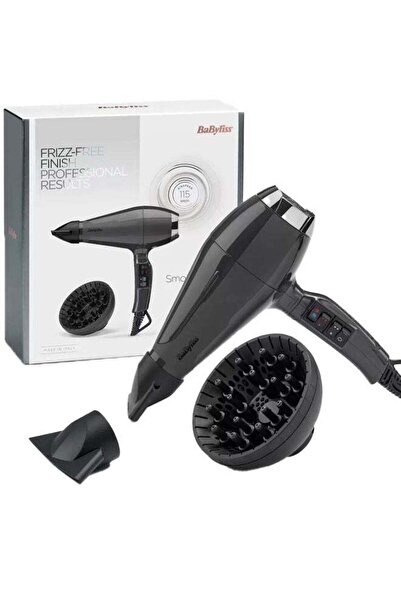 BABYLİSS Air Pro Professional Salon Ionic Hair Dryer With Curler Attachment F...