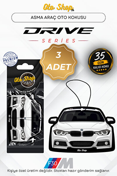 OTOSHOPTR BMW F30 Araba Kokuları Drive Serisi Oto Araç Kokusu (Beyaz) 3'LÜ