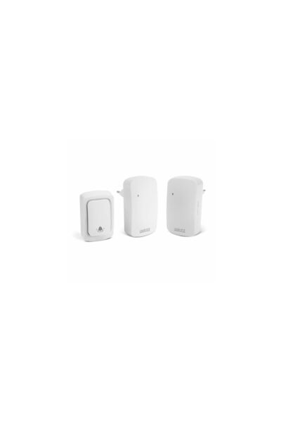 Kinetic Sonerie wireless albă - 2 receptoare