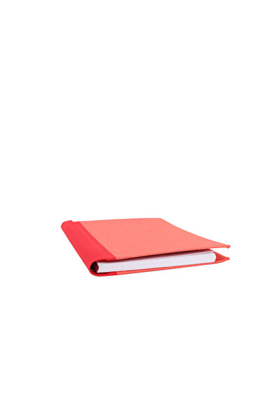 Midi Red Calendar Notebook with Elastic Closure and Index