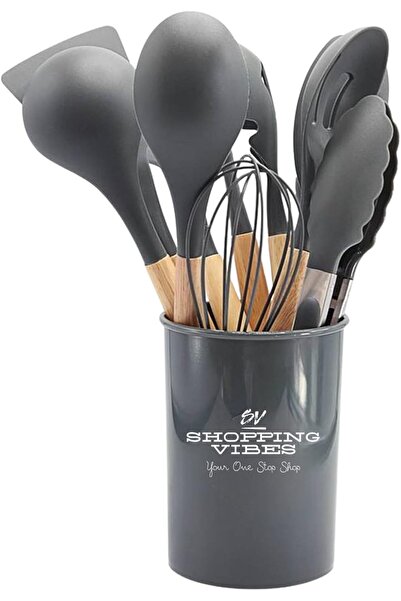 Generic 12PCS Kitchen Utensil Set Silicone Cooking Utensils Kit Spatula Heat ...
