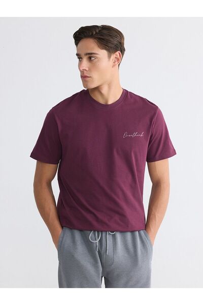 LC Waikiki Crew Neck Embroidered Men's T-Shirt