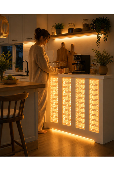 BAGAX **LED IŞIKLI ** PETEK KAPLAMA, Beyaz Renk,iç Ölçü 76 Cm Dış Ölçü 80 Cm ...