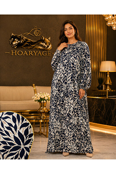 hoaryage Viscose Fabric Long Robe Dress Comfortable Fit Oversize Casual Styli...