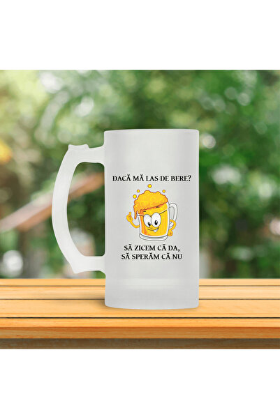 Arka9 Halbă de bere personalizată - Dacă mă las de bere