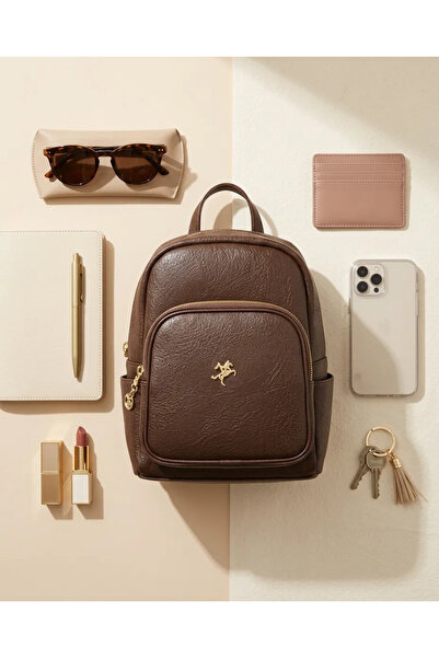 Nas Bag MİSSBAG KALİTELİ KAHVE SIRT ÇANTASI