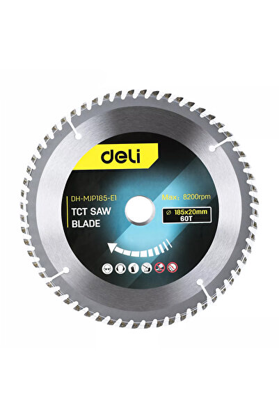 Deli δίσκος κοπής ξύλου DH-MJP185-E1, 60 δόντια, 185mm, 8200rpm