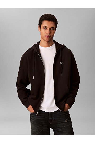 Calvin Klein LS EU 350TERRY MONOGRAM FZ HOODI SWEATSHIRT CEKET