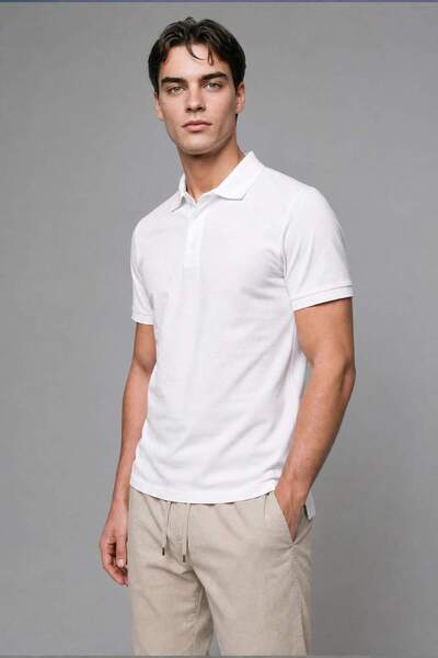 DeFacto Regular Fit Short Sleeve Green Polo T-Shirt H8944Ax26Hs