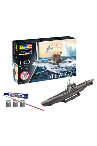 Revell Starter Kit Gemi German Submarine Type VII C/41 75154